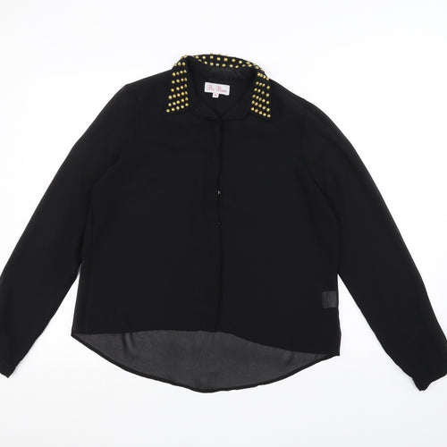 Be Beau Womens Black   Cardigan Jumper Size 10