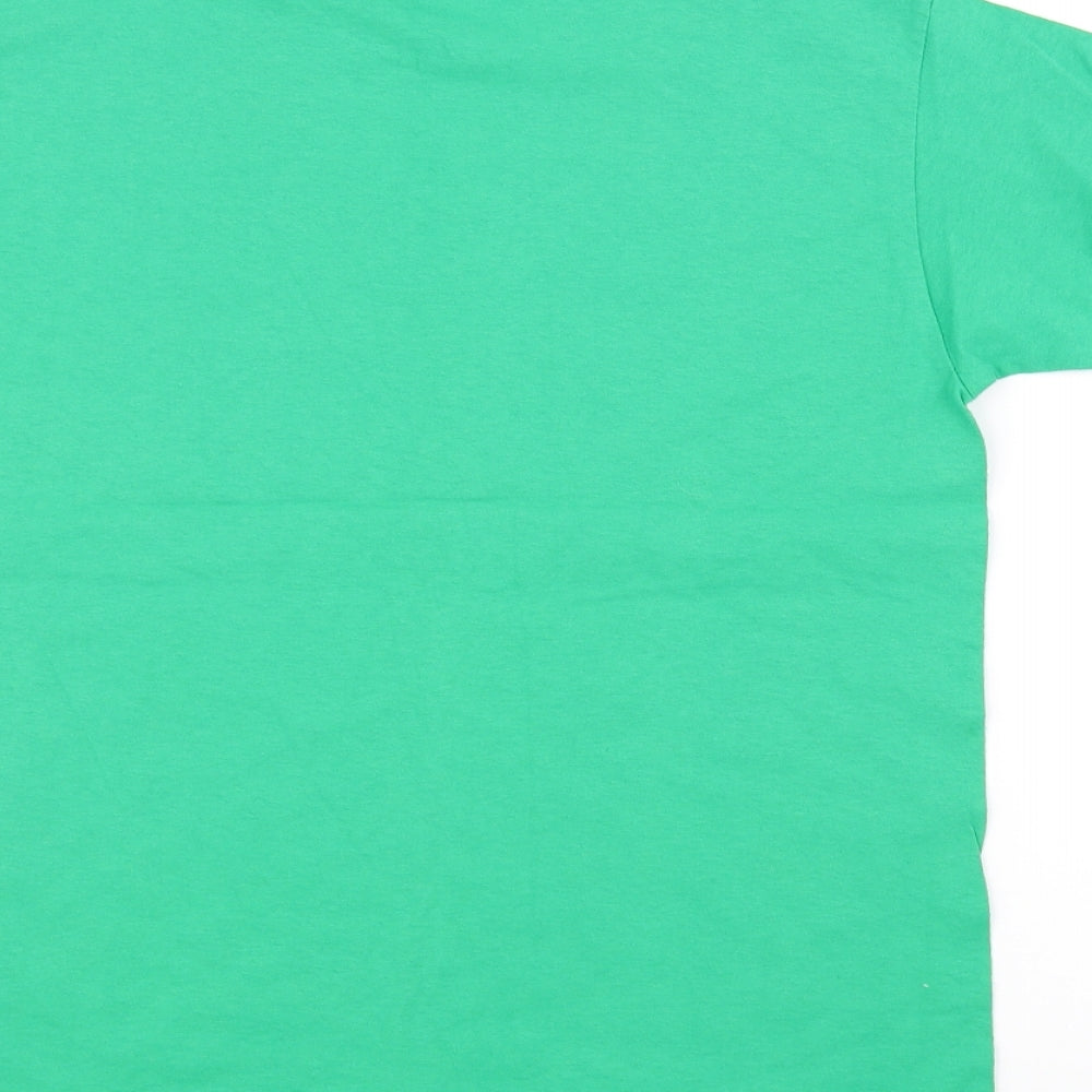 Fruit of the Loom Boys Green   Basic T-Shirt Size 12-13 Years