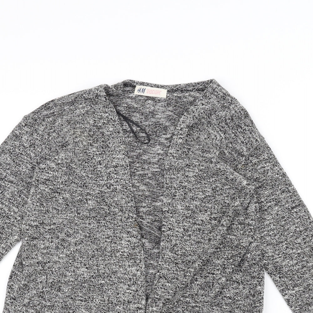 H&M Girls Grey   Cardigan Jumper Size 11-12 Years