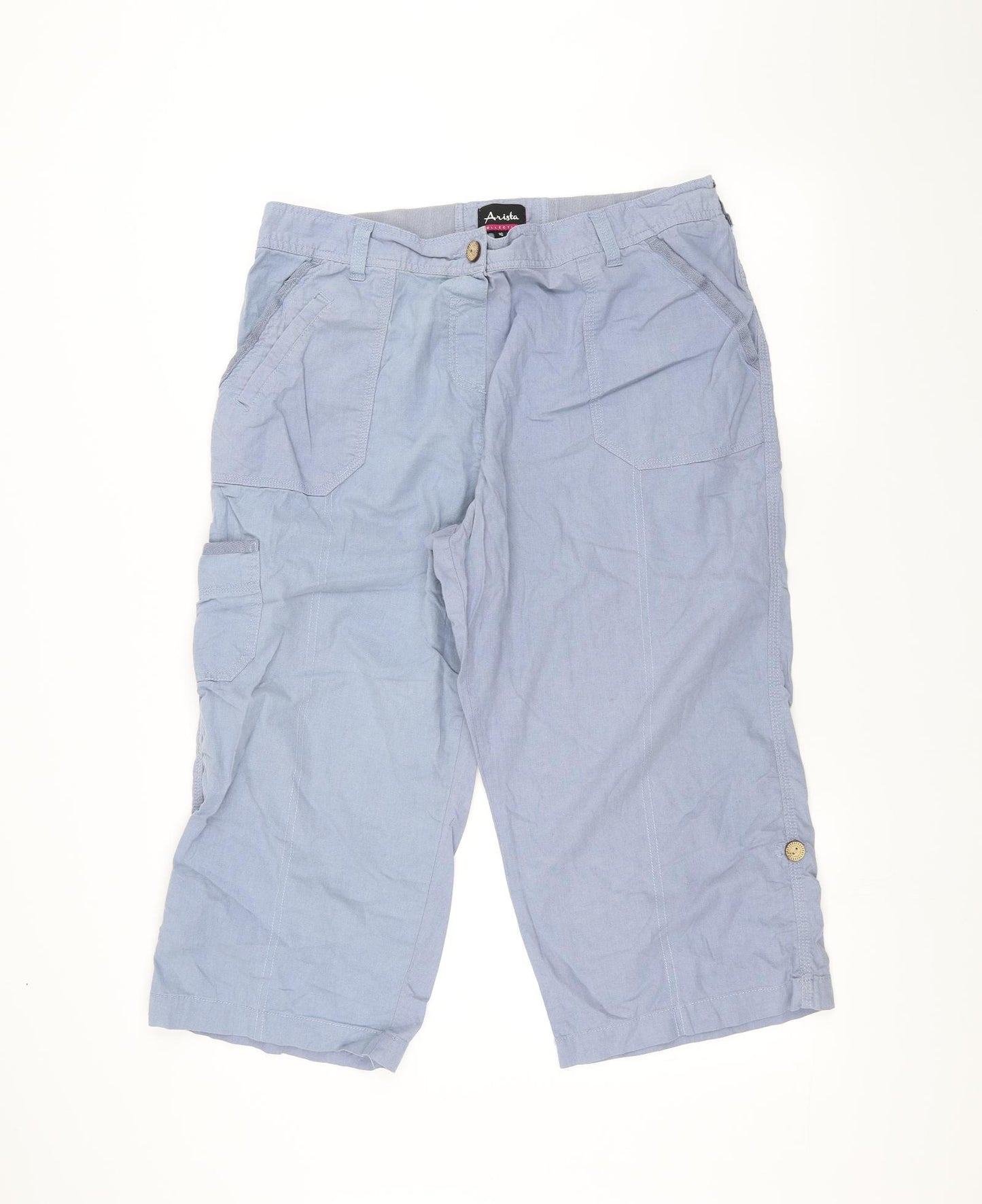 Arista Womens Blue   Cargo Shorts Size 16