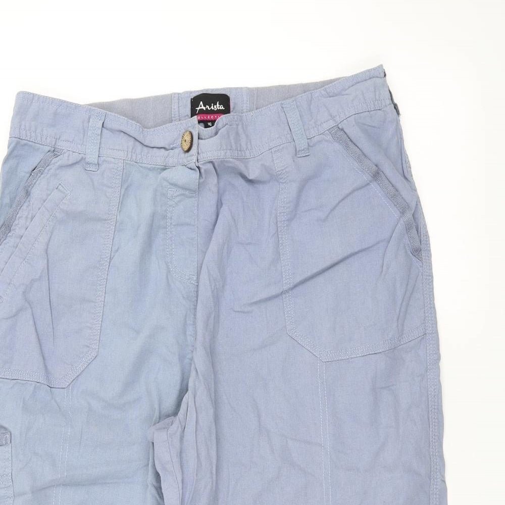 Arista Womens Blue   Cargo Shorts Size 16