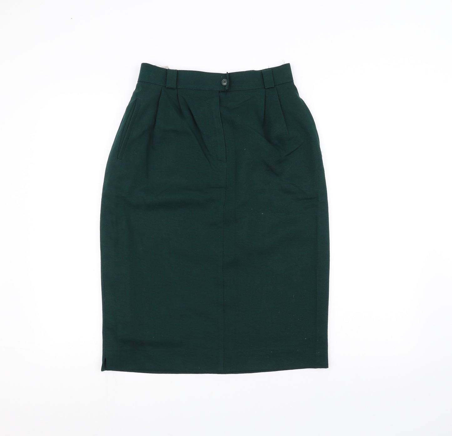 Preworn Womens Green   A-Line Skirt Size 10
