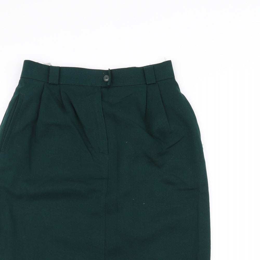 Preworn Womens Green   A-Line Skirt Size 10