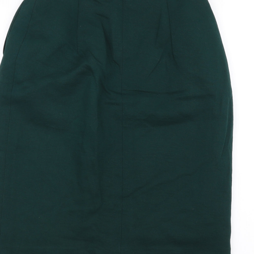 Preworn Womens Green   A-Line Skirt Size 10