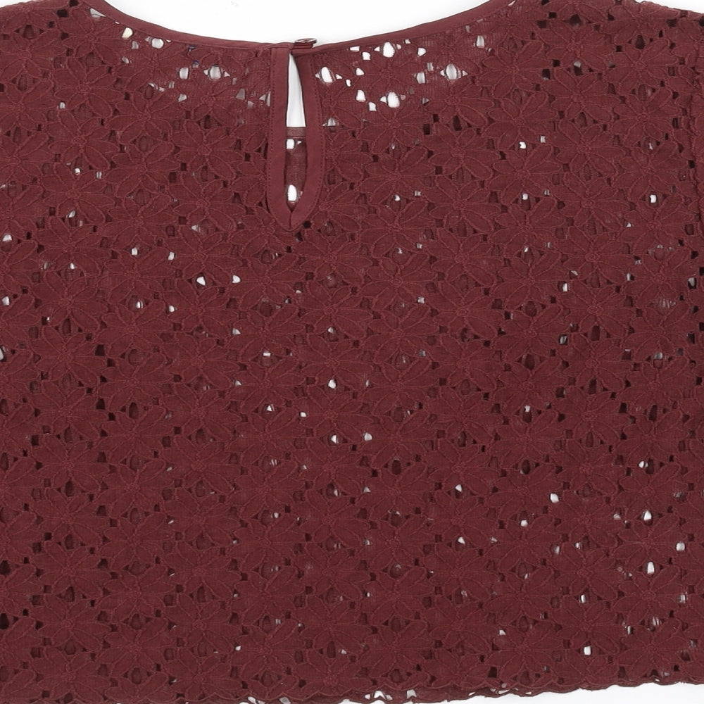 Jack Wills Womens Brown   Basic T-Shirt Size 8