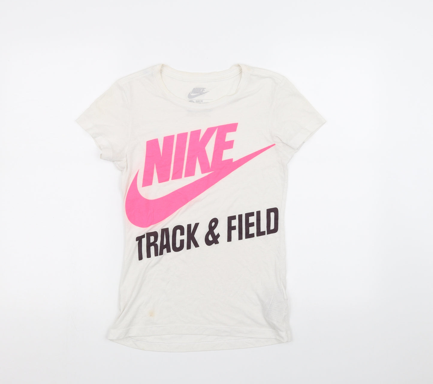 Nike Womens White   Basic T-Shirt Size XS