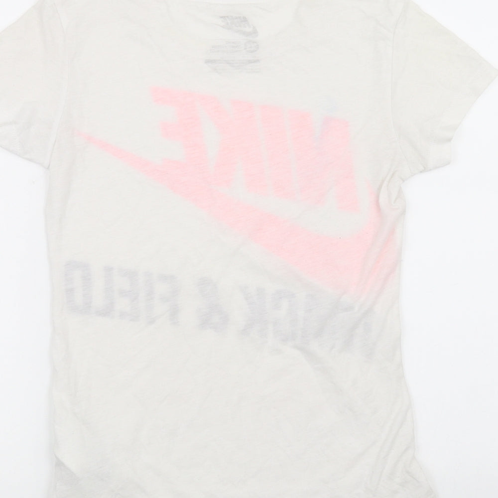 Nike Womens White   Basic T-Shirt Size XS