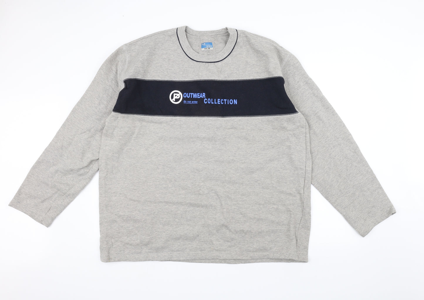 Club Sportif Mens Grey   Pullover Jumper Size 2XL