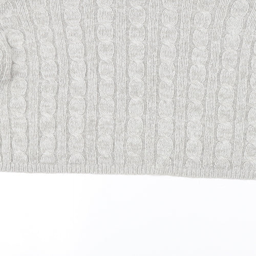 New Look Womens White  Knit Pullover Jumper Size L