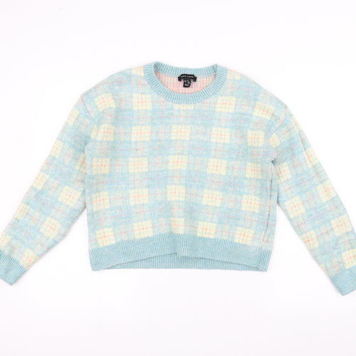 New Look Womens Blue  Knit Pullover Jumper Size M