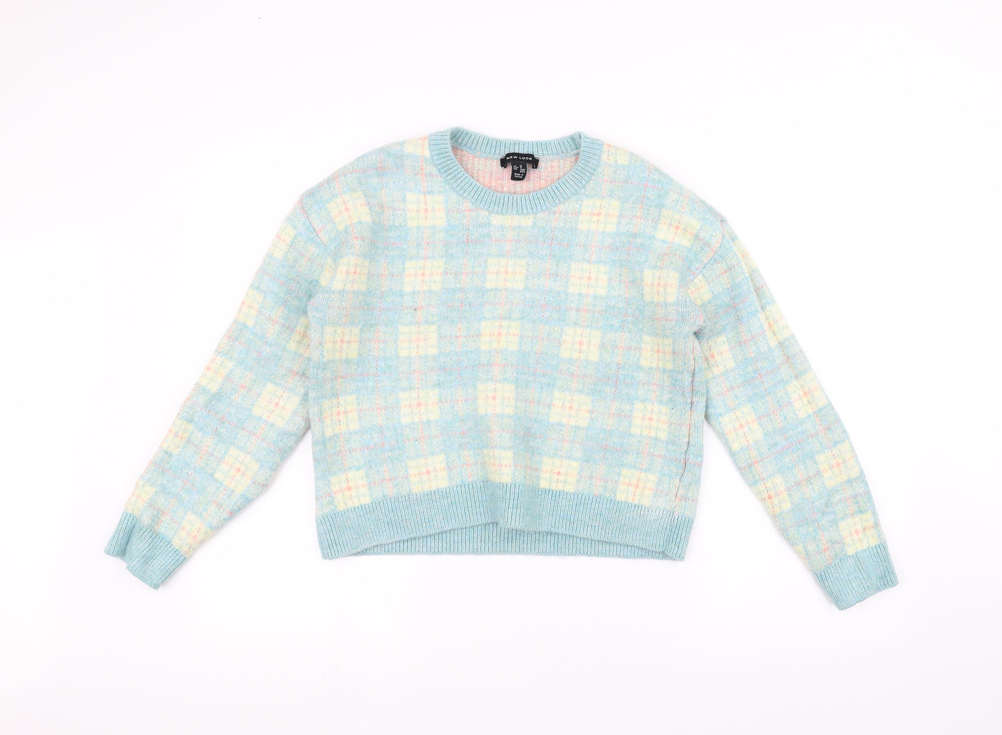 New Look Womens Blue  Knit Pullover Jumper Size M