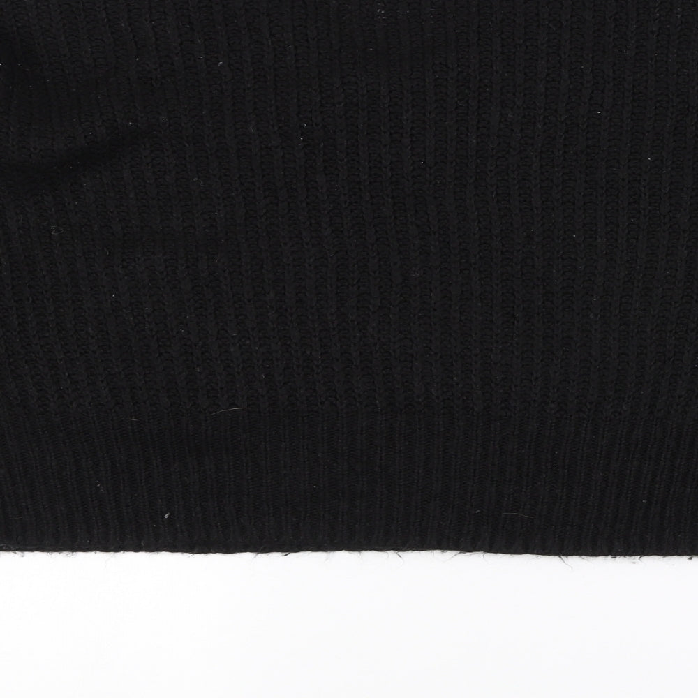 TU Womens Black  Knit Pullover Jumper Size 16