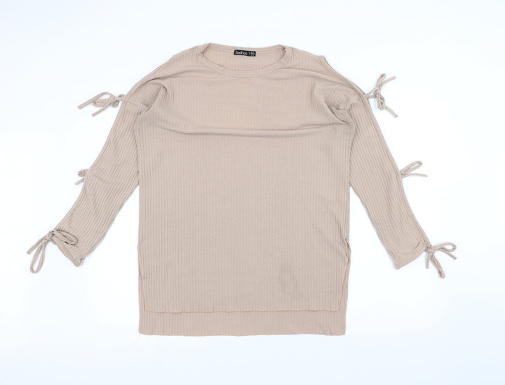 Boohoo Womens Brown   Pullover Jumper Size 14