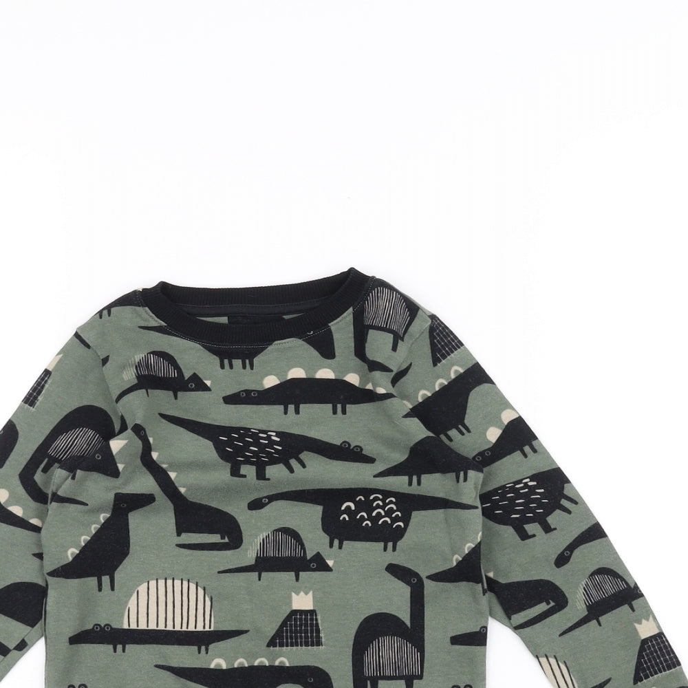 NEXT Boys Green   Basic T-Shirt Size 3-4 Years  - Dinosaur