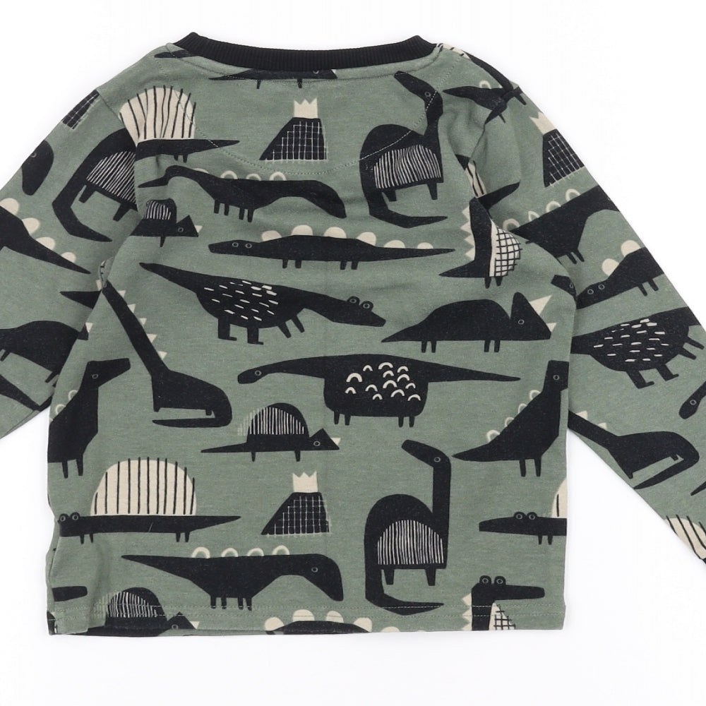 NEXT Boys Green   Basic T-Shirt Size 3-4 Years  - Dinosaur