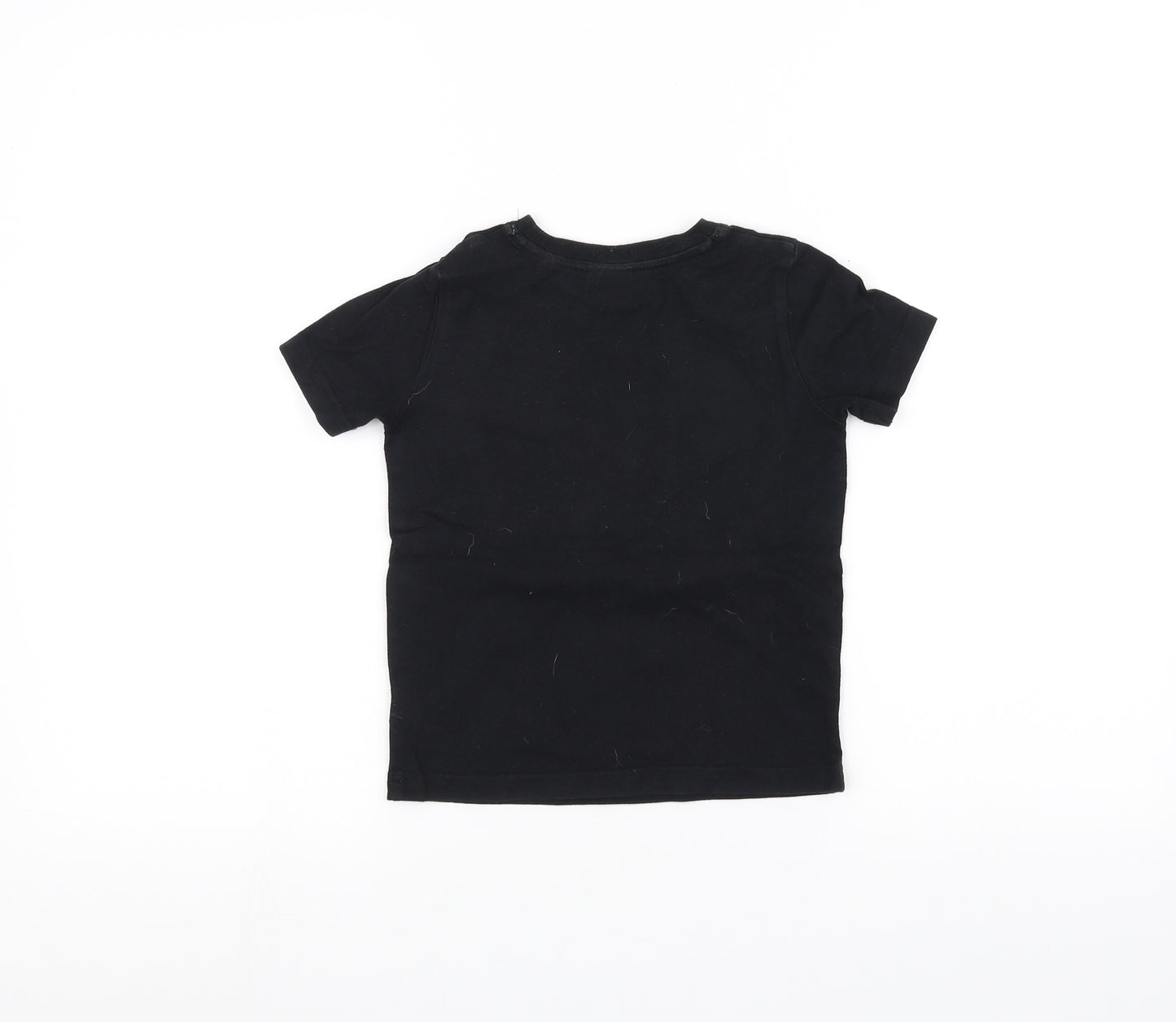 Nickelodeon Girls Black   Basic T-Shirt Size 3-4 Years  - paw patrol