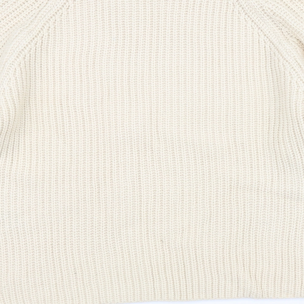 Very Womens White  Knit Pullover Jumper Size 14