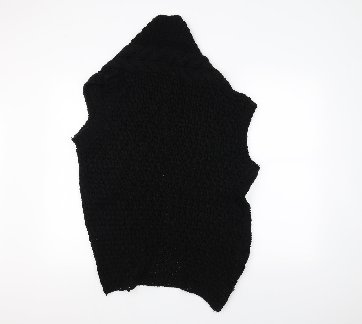 F&F Womens Black  Knit Jacket Coatigan Size 14