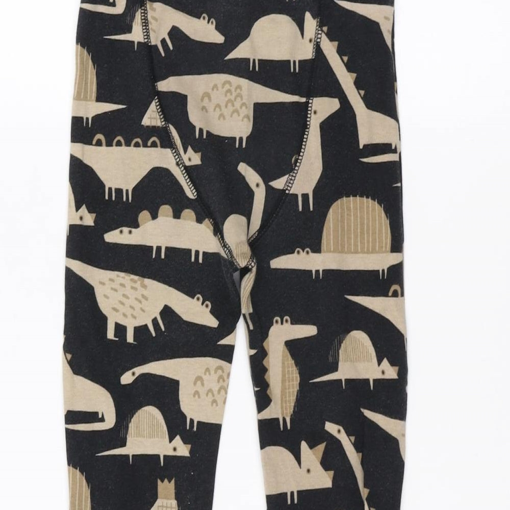 NEXT Boys Black   Sweatpants Trousers Size 3-4 Years - Dinosaur