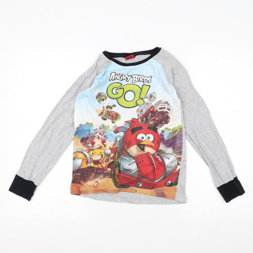 Angry Birds Boys Grey   Basic T-Shirt Size 9-10 Years  - Angry Birds