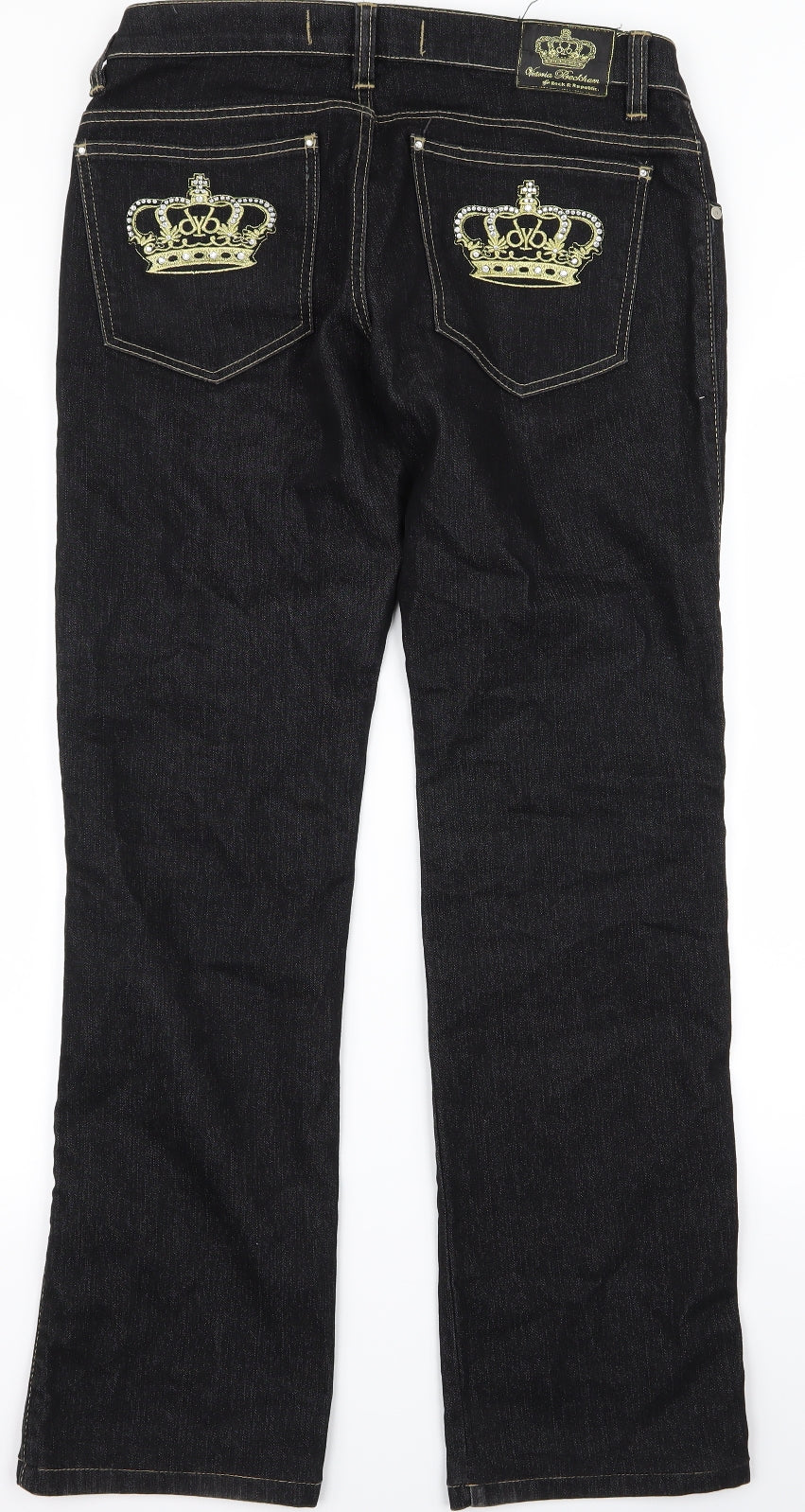 Victoria Secret Womens Black   Bootcut Jeans Size 30 in L27 in