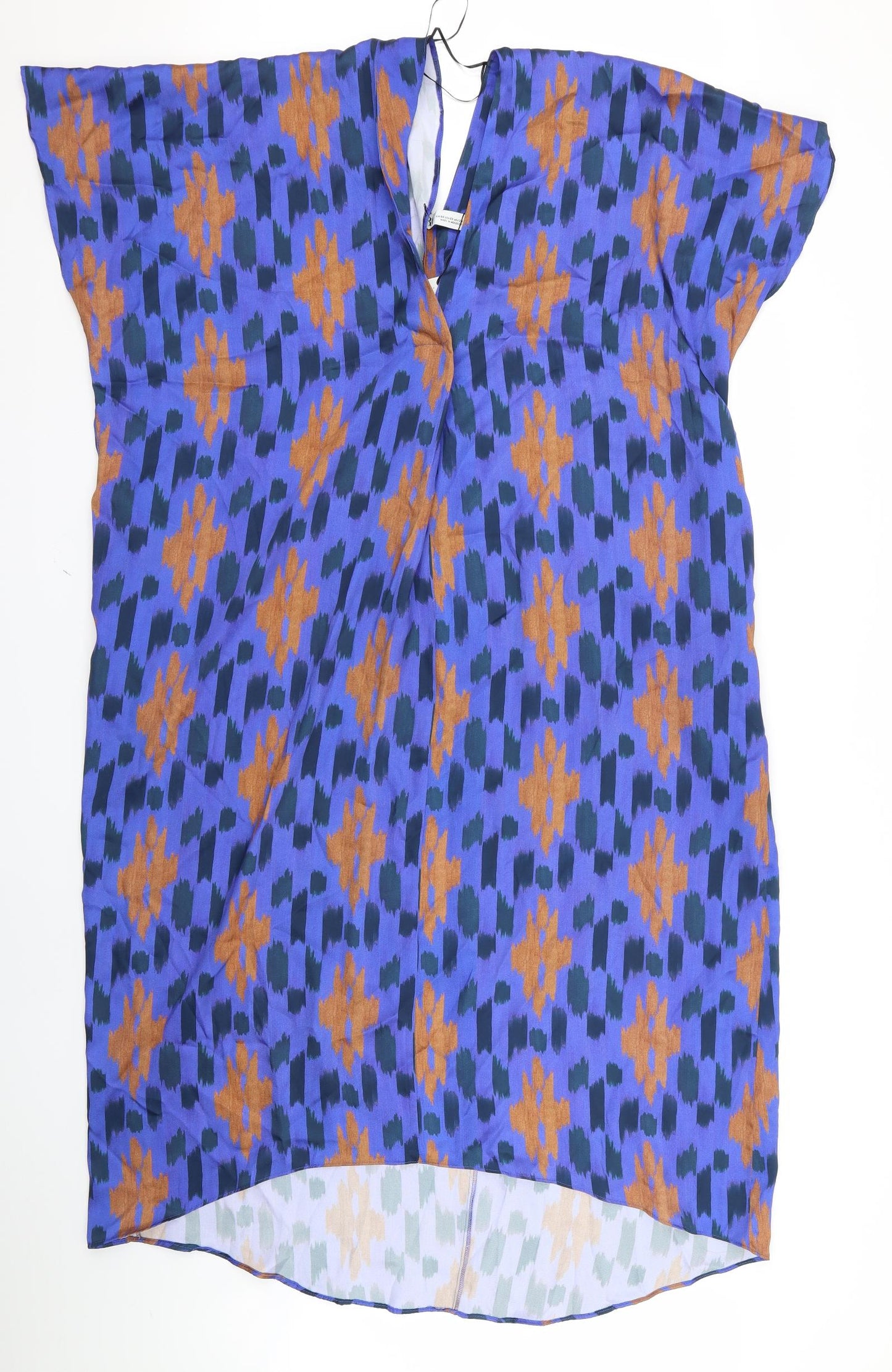 Xara Womens Blue Animal Print  Shirt Dress  Size 24