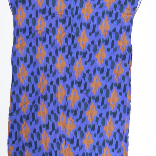 Xara Womens Blue Animal Print  Shirt Dress  Size 24