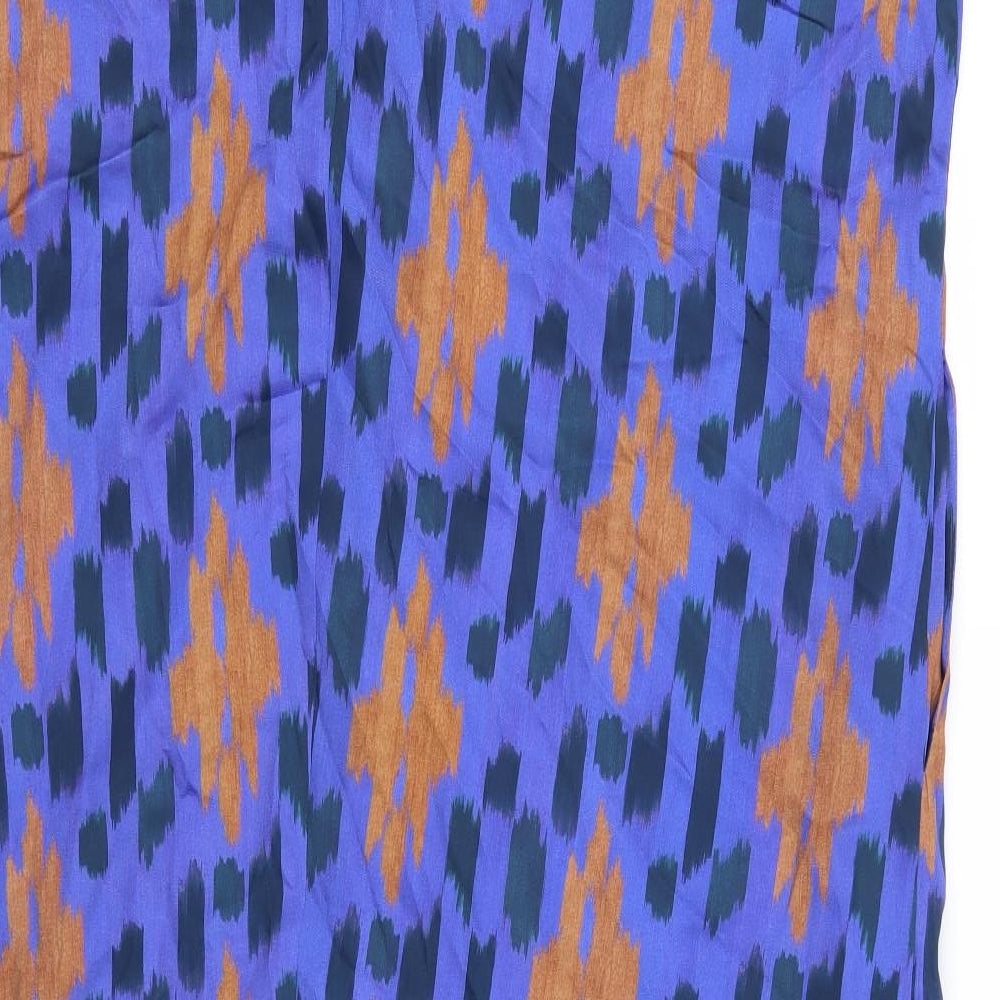 Xara Womens Blue Animal Print  Shirt Dress  Size 24