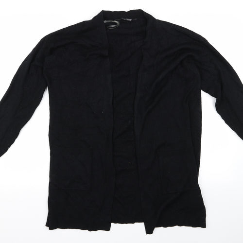Select Womens Black  Rayon Cardigan Jumper Size 14