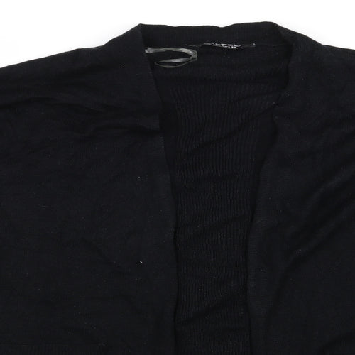 Select Womens Black  Rayon Cardigan Jumper Size 14