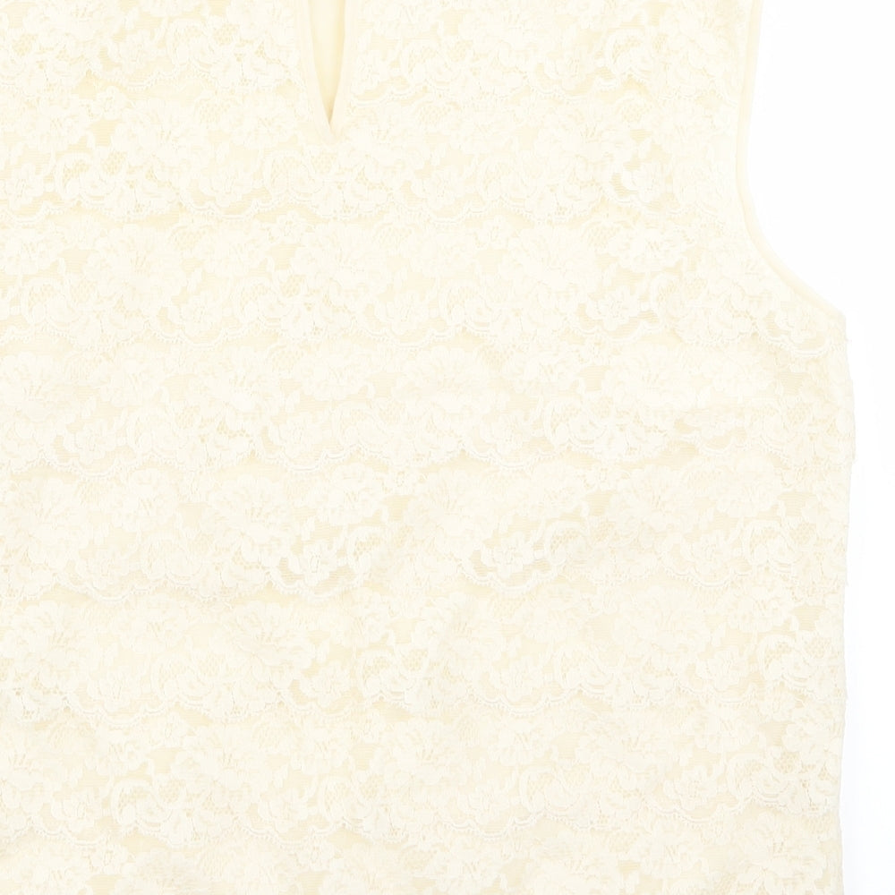 st michael Womens Beige   Basic Blouse Size 12