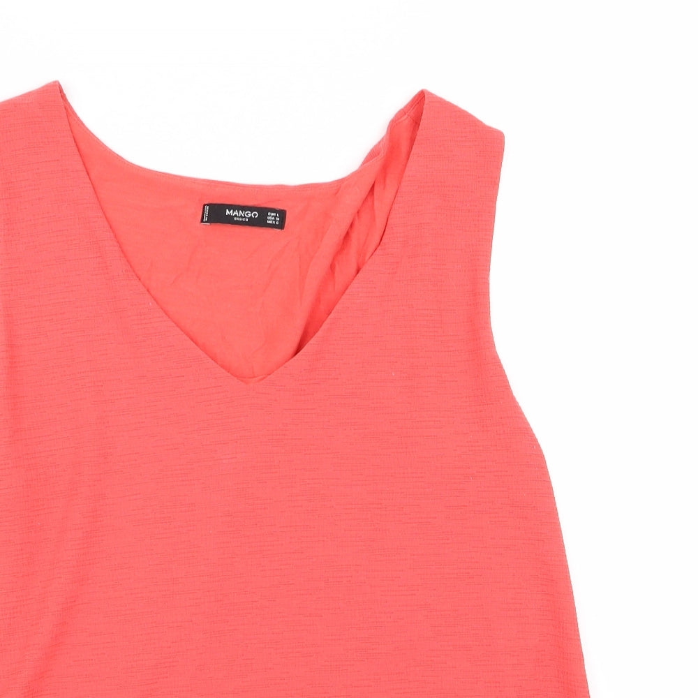 Mango Womens Pink   Basic Blouse Size M