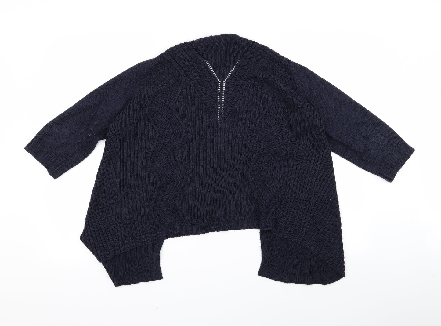 PREUNA Womens Blue  Corduroy Cardigan Jumper Size 12  - V