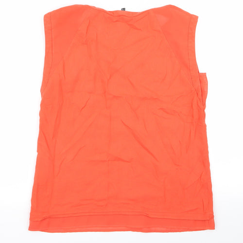 Warehouse Womens Orange   Basic Blouse Size 10