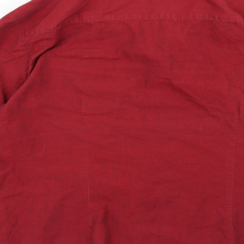 wensun Womens Red   Basic Button-Up Size 16