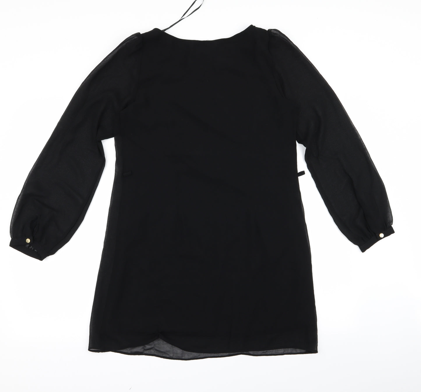 Atmosphere Womens Black  Rayon Shirt Dress  Size 10