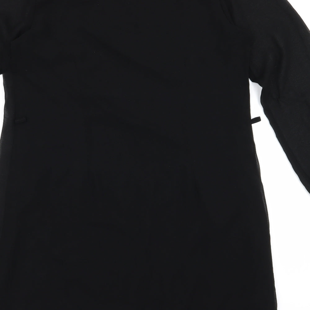 Atmosphere Womens Black  Rayon Shirt Dress  Size 10