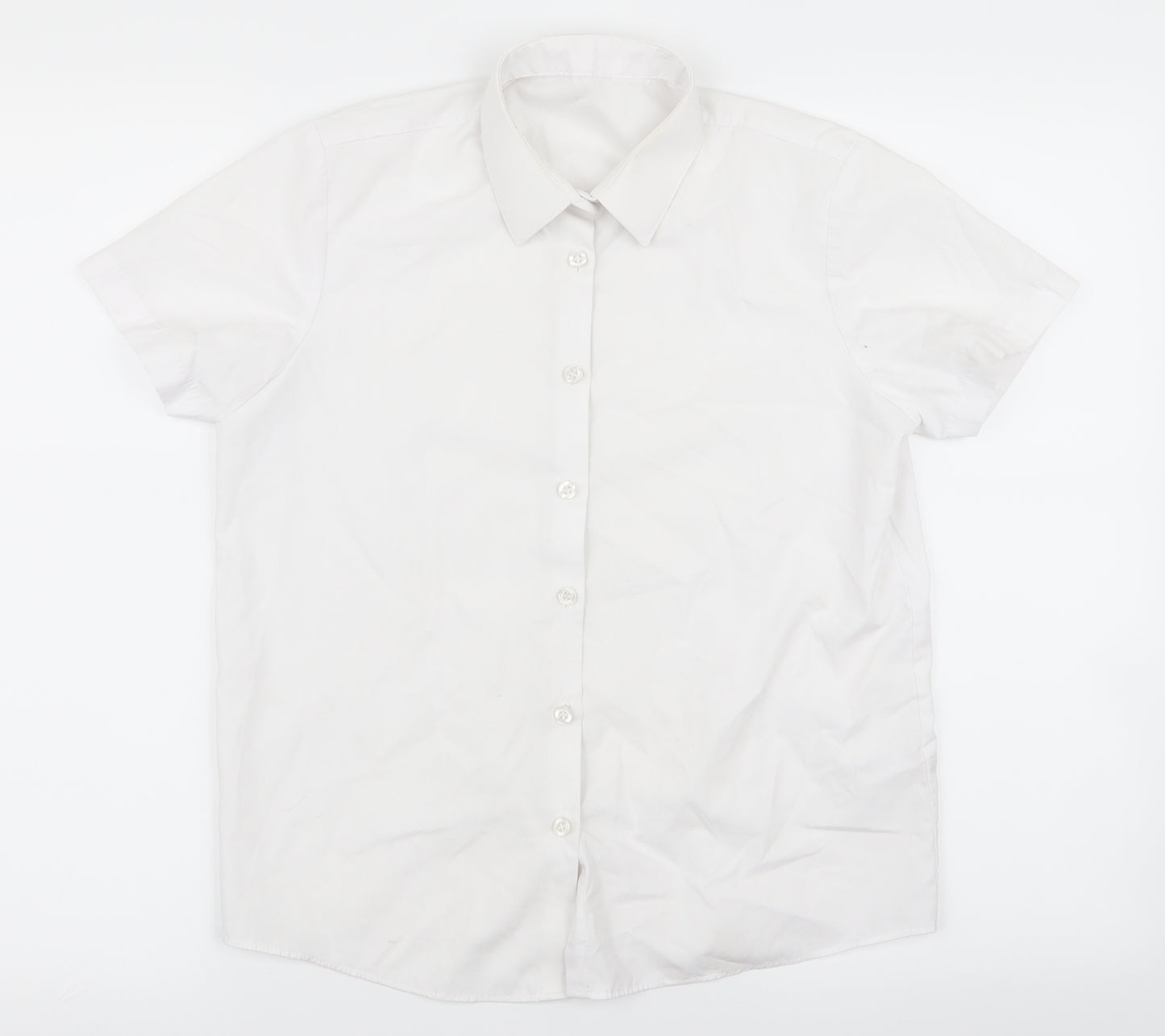 gerge Girls White   Basic Button-Up Size 12 Years