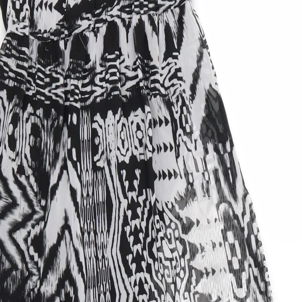 New Look Womens Black Paisley  Fit & Flare  Size L