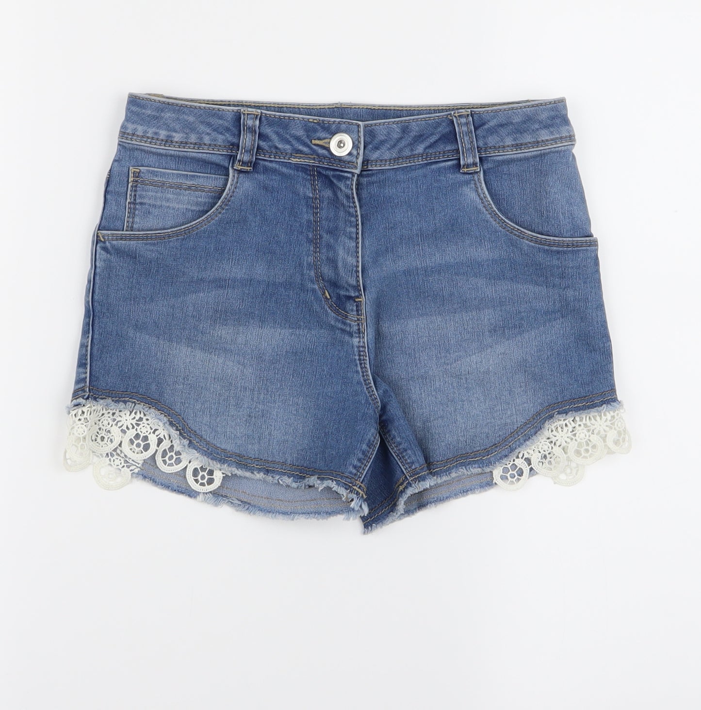 preqorn Girls Blue   Hot Pants Shorts Size 8 Years