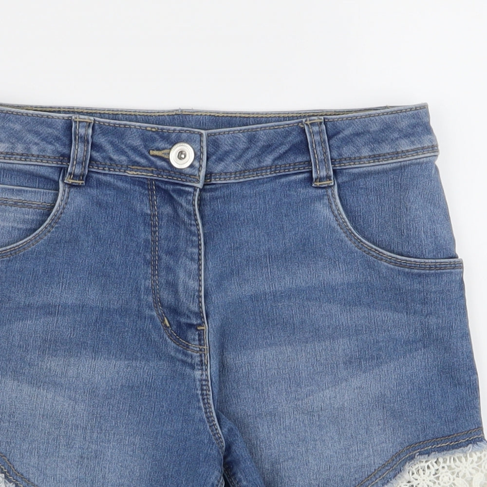 preqorn Girls Blue   Hot Pants Shorts Size 8 Years