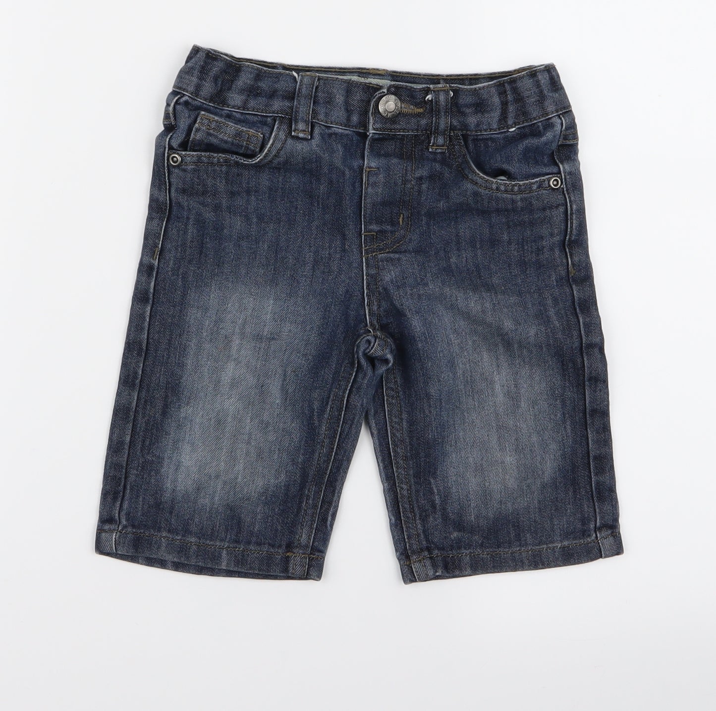 Preworn Girls Blue   Biker Shorts Size 4 Years