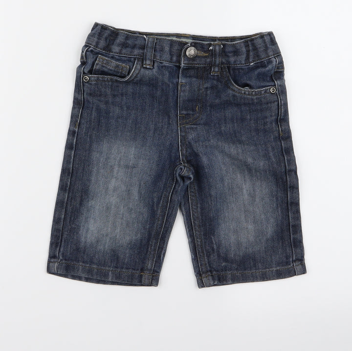 Preworn Girls Blue   Biker Shorts Size 4 Years