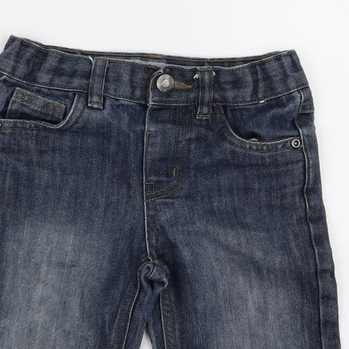 Preworn Girls Blue   Biker Shorts Size 4 Years