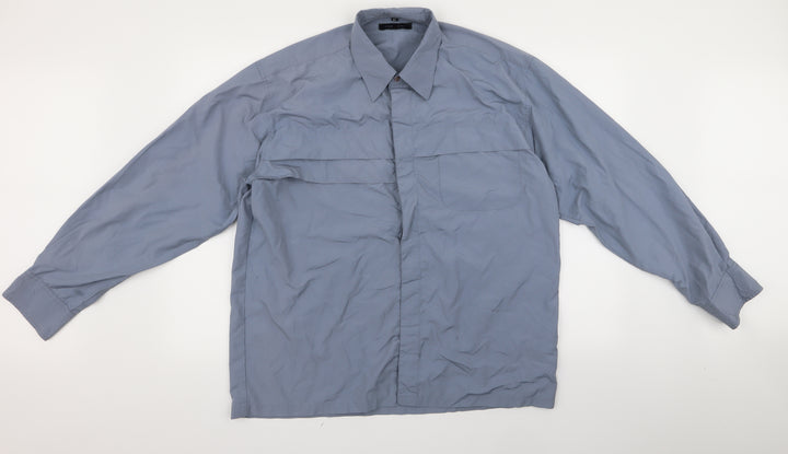 edge Mens Blue    Button-Up Size XL