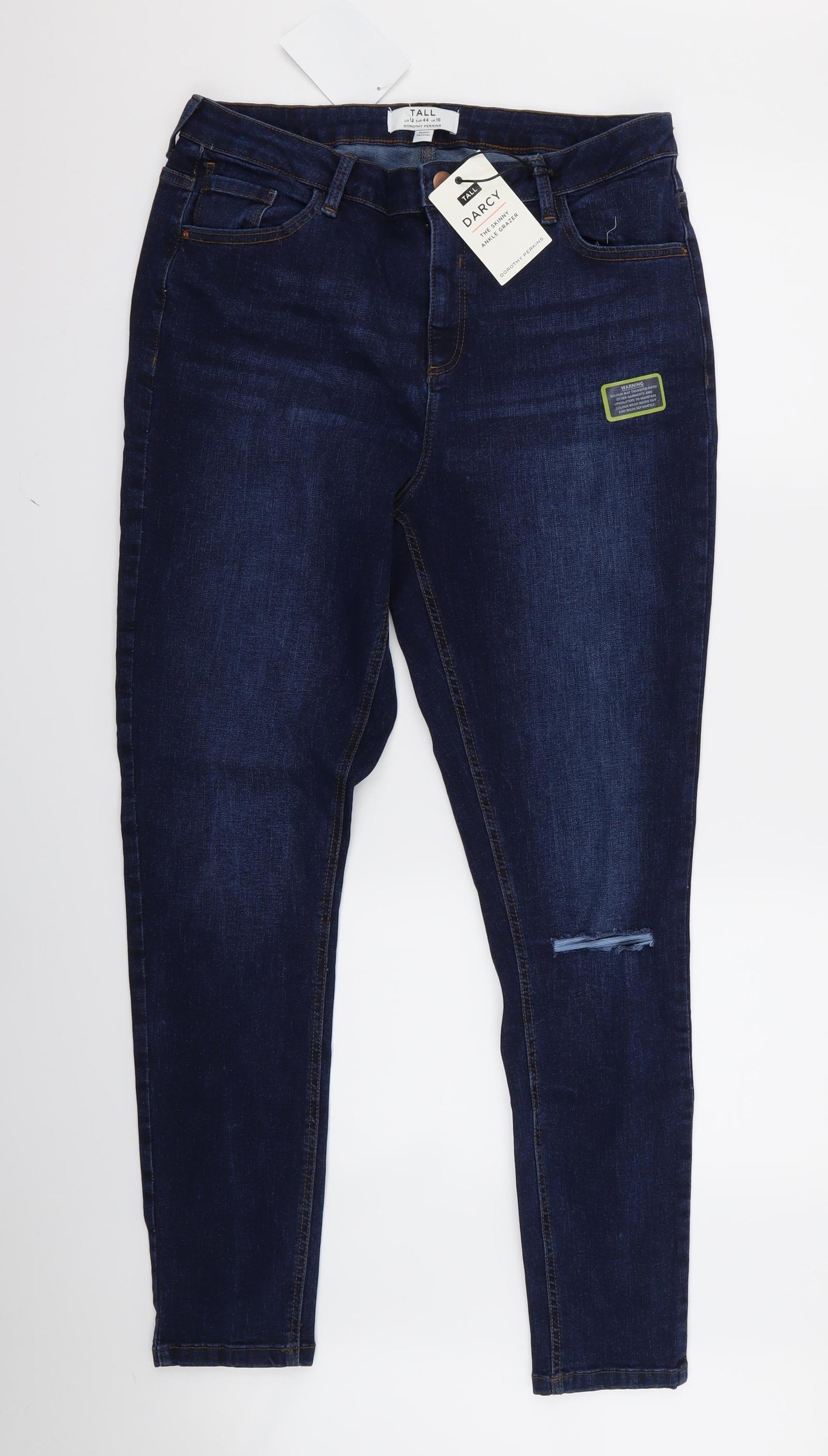 Dorothy Perkins Womens Blue   Bootcut Jeans Size 12 L25 in