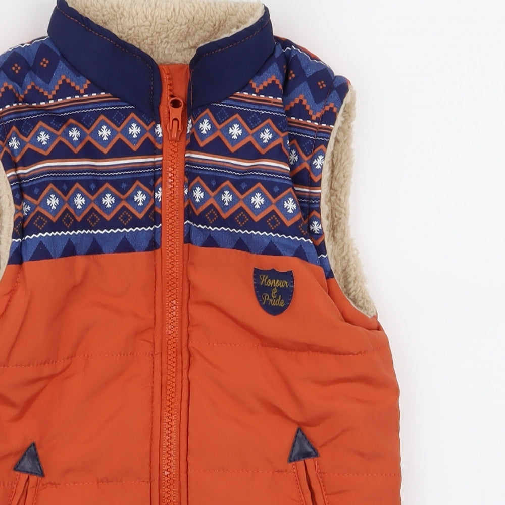 Preworn Boys Blue   Gilet Coat Size 5 Years