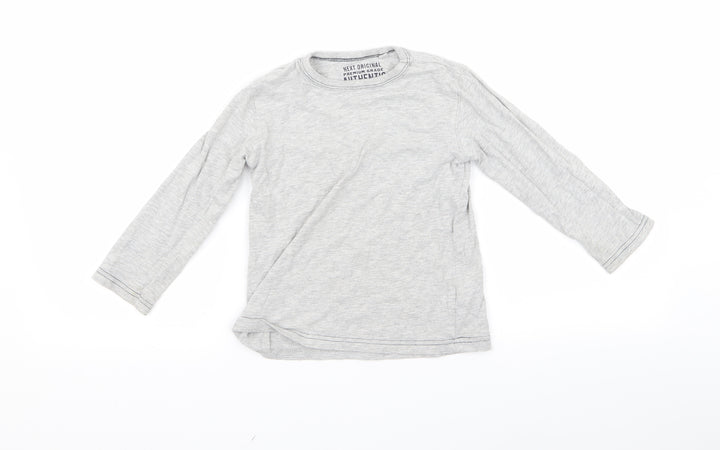 NEXT Boys Grey  Rayon Basic T-Shirt Size 4 Years