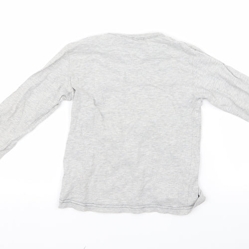 NEXT Boys Grey  Rayon Basic T-Shirt Size 4 Years