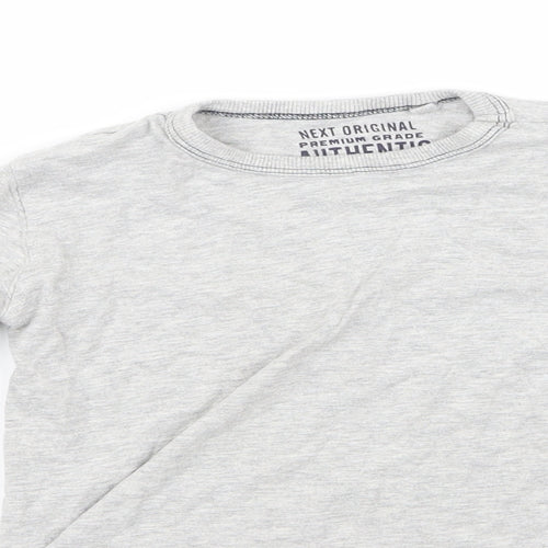 NEXT Boys Grey  Rayon Basic T-Shirt Size 4 Years
